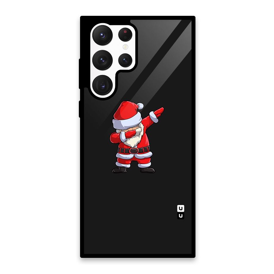Cool Santa Dab Glass Back Case for Galaxy S22 Ultra 5G