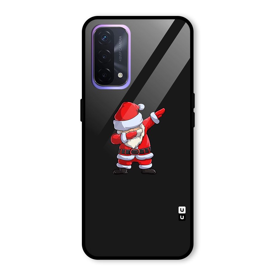 Cool Santa Dab Glass Back Case for Oppo A74 5G