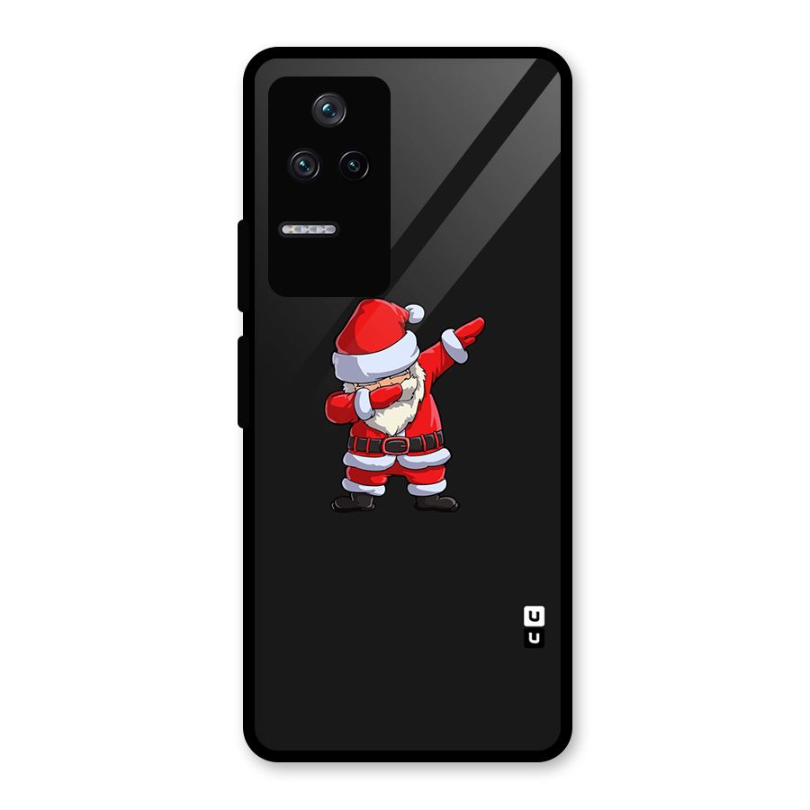 Cool Santa Dab Glass Back Case for Poco F4 5G