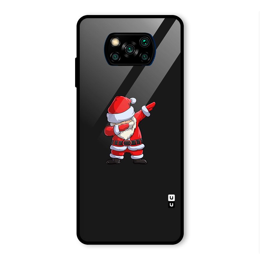 Cool Santa Dab Glass Back Case for Poco X3 Pro