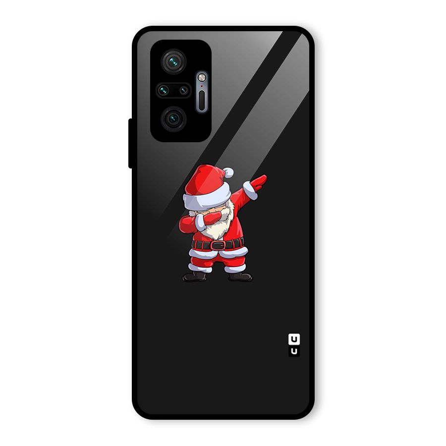 Cool Santa Dab Glass Back Case for Redmi Note 10 Pro