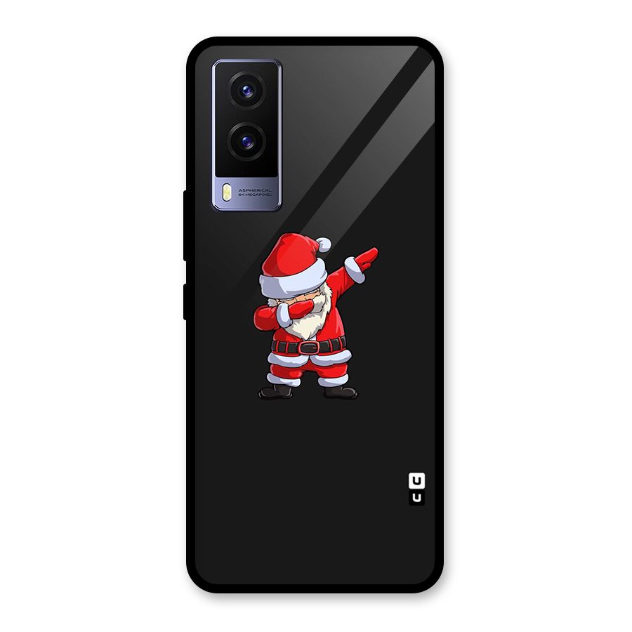 Cool Santa Dab Glass Back Case for Vivo V21e 5G