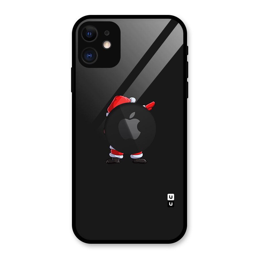 Cool Santa Dab Glass Back Case for iPhone 11 Logo Cut