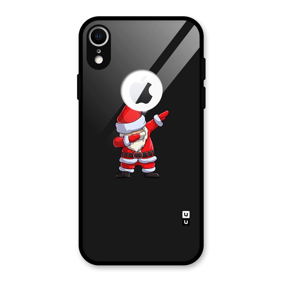 Cool Santa Dab Glass Back Case for iPhone XR Logo Cut