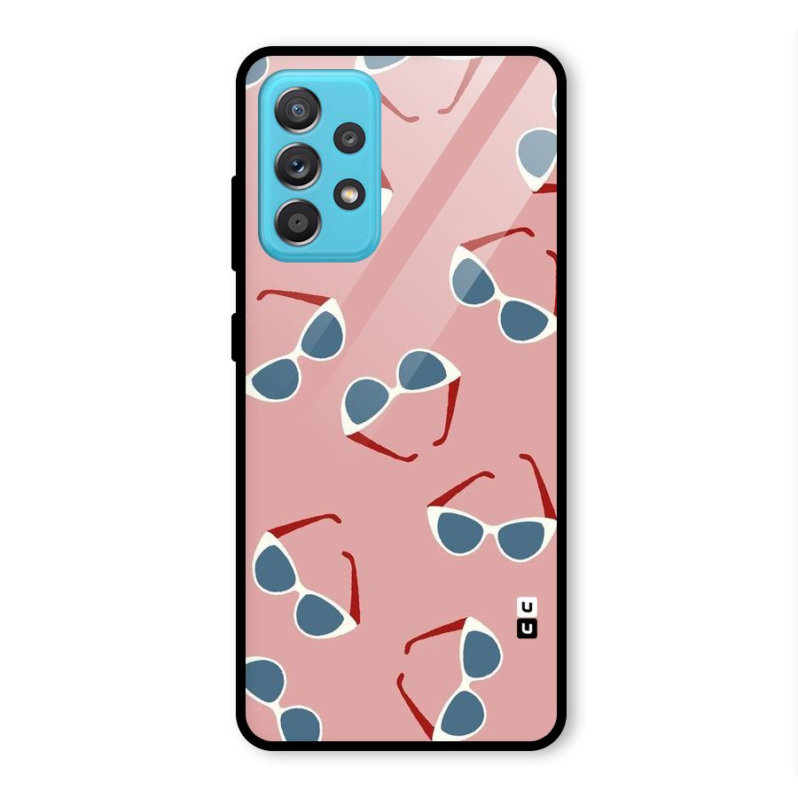 Cool Shades Pattern Glass Back Case for Galaxy A52