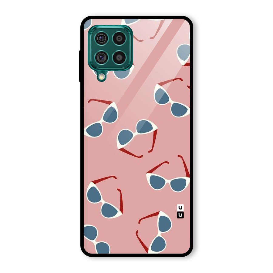 Cool Shades Pattern Glass Back Case for Galaxy F62