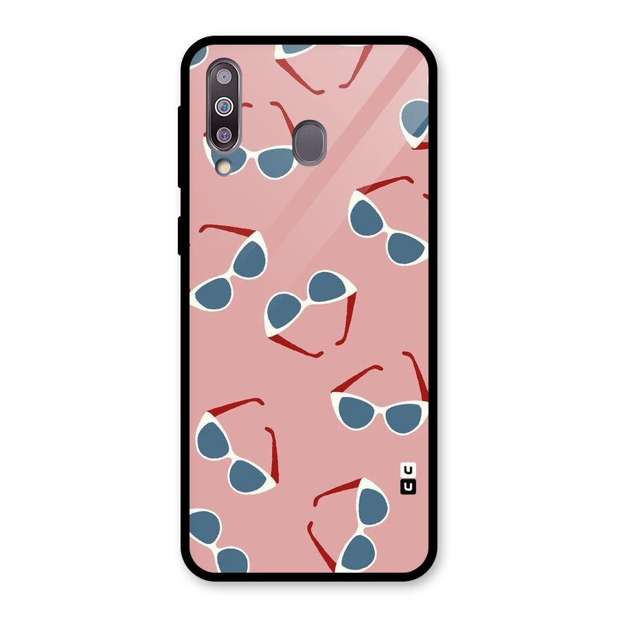 Cool Shades Pattern Glass Back Case for Galaxy M30