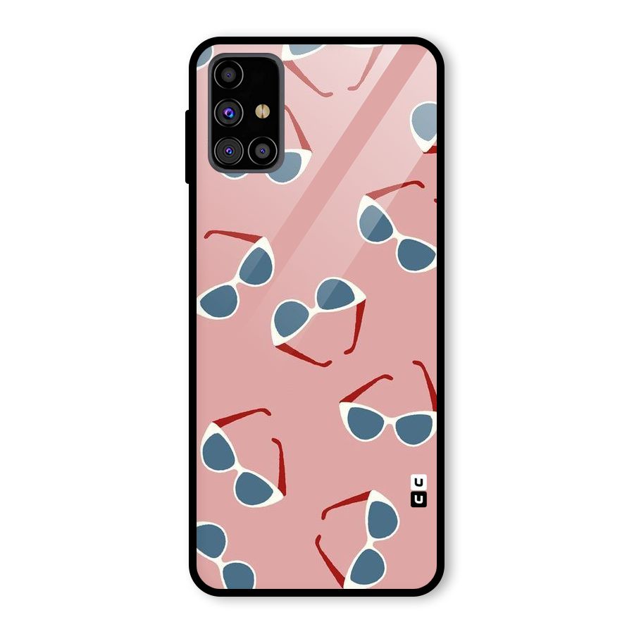 Cool Shades Pattern Glass Back Case for Galaxy M31s