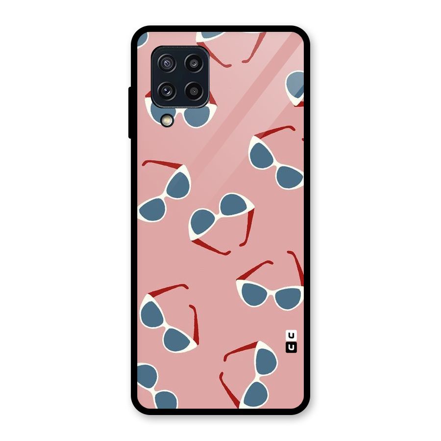 Cool Shades Pattern Glass Back Case for Galaxy M32