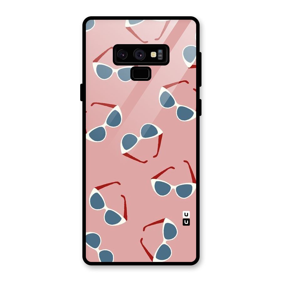 Cool Shades Pattern Glass Back Case for Galaxy Note 9