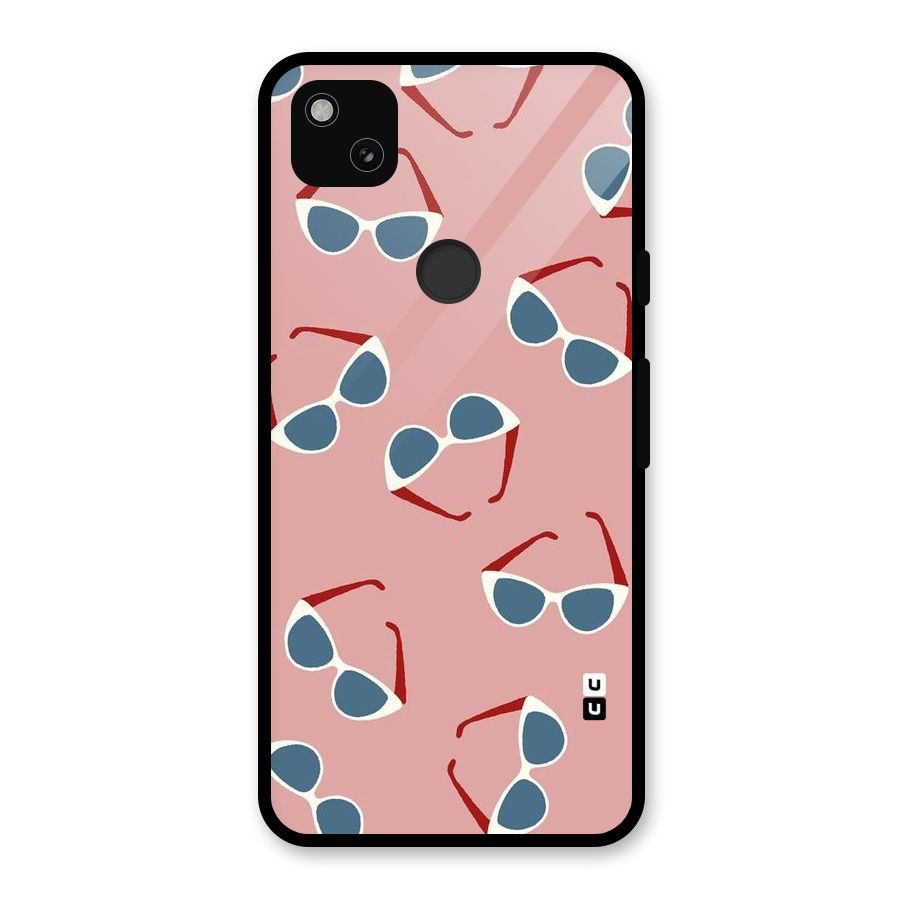 Cool Shades Pattern Glass Back Case for Google Pixel 4a