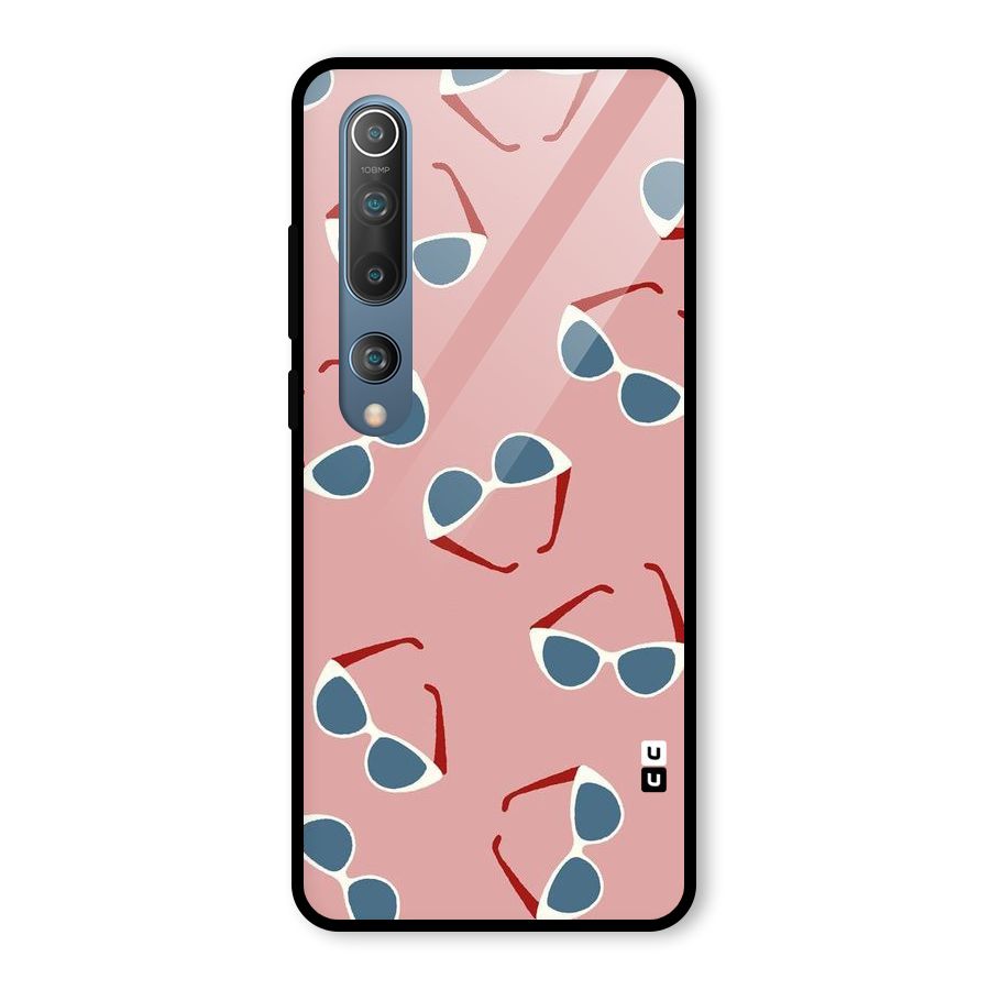Cool Shades Pattern Glass Back Case for Mi 10