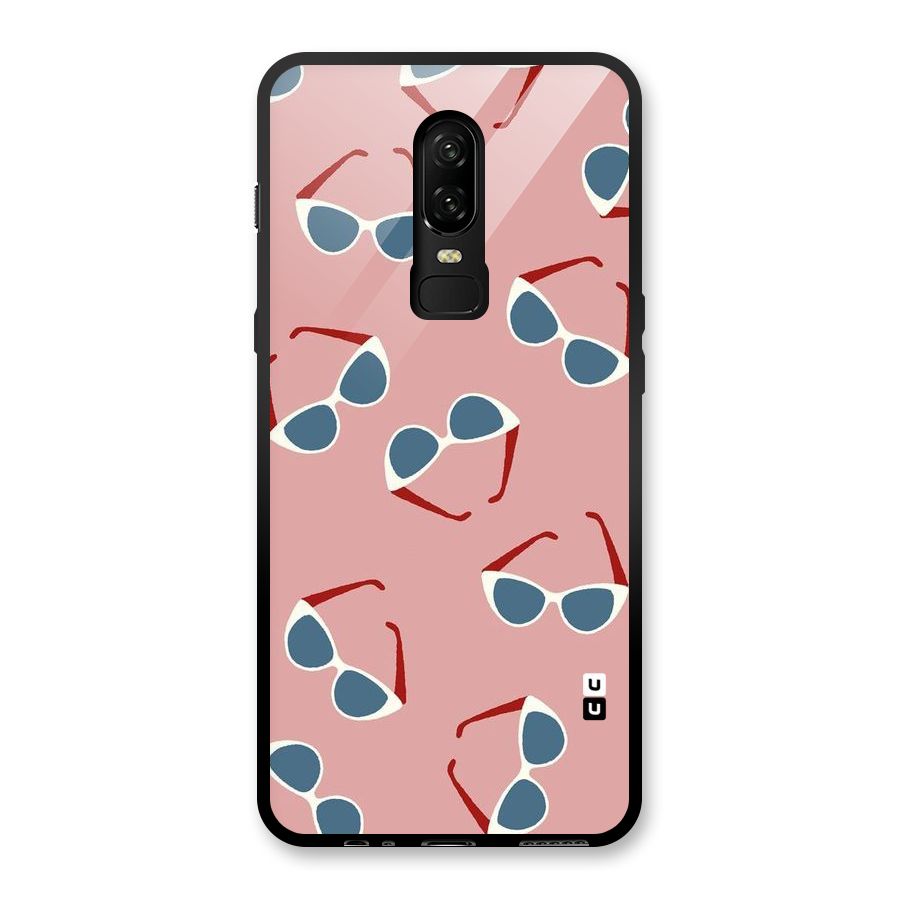 Cool Shades Pattern Glass Back Case for OnePlus 6