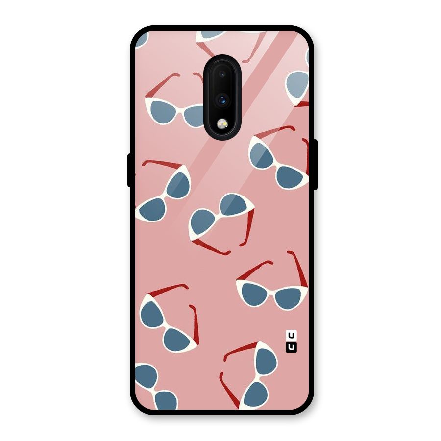 Cool Shades Pattern Glass Back Case for OnePlus 7