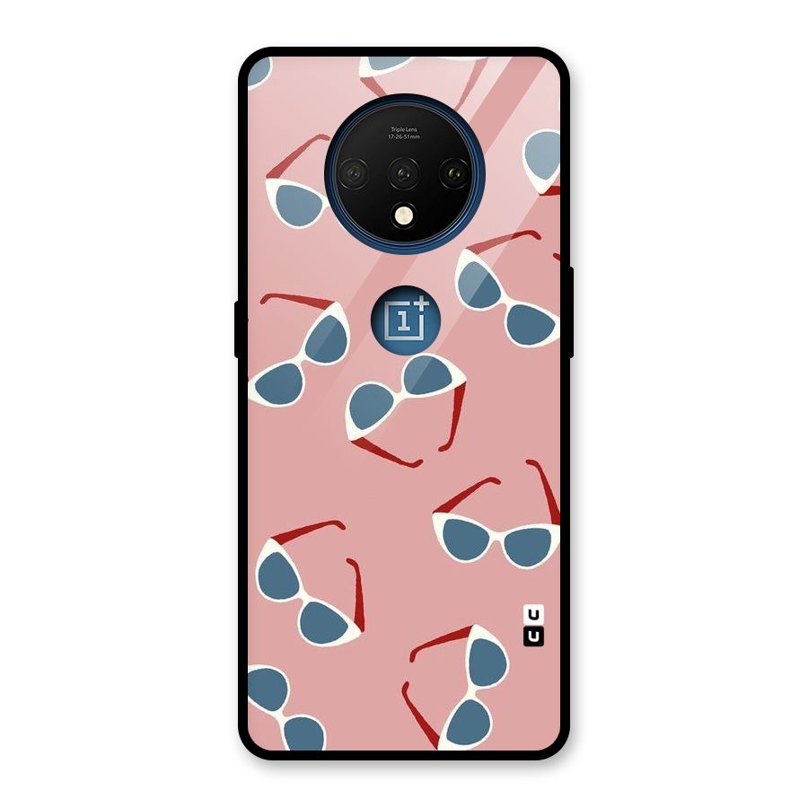 Cool Shades Pattern Glass Back Case for OnePlus 7T