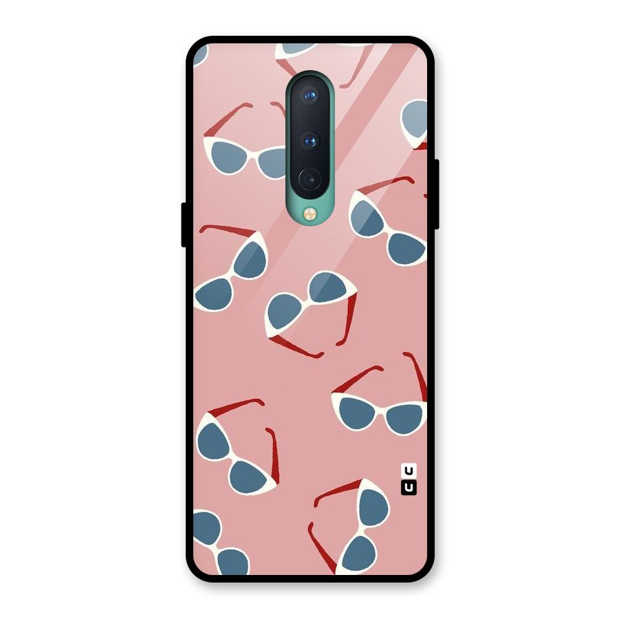 Cool Shades Pattern Glass Back Case for OnePlus 8