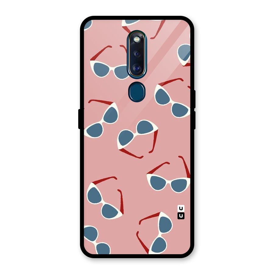 Cool Shades Pattern Glass Back Case for Oppo F11 Pro
