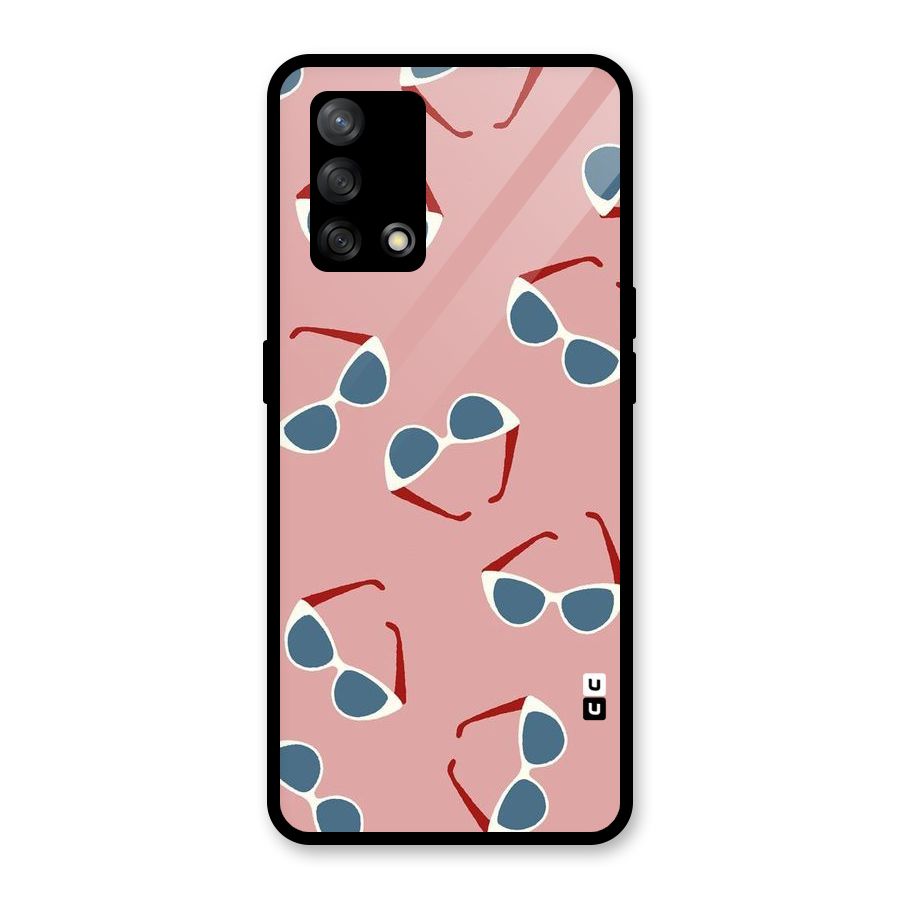 Cool Shades Pattern Glass Back Case for Oppo F19