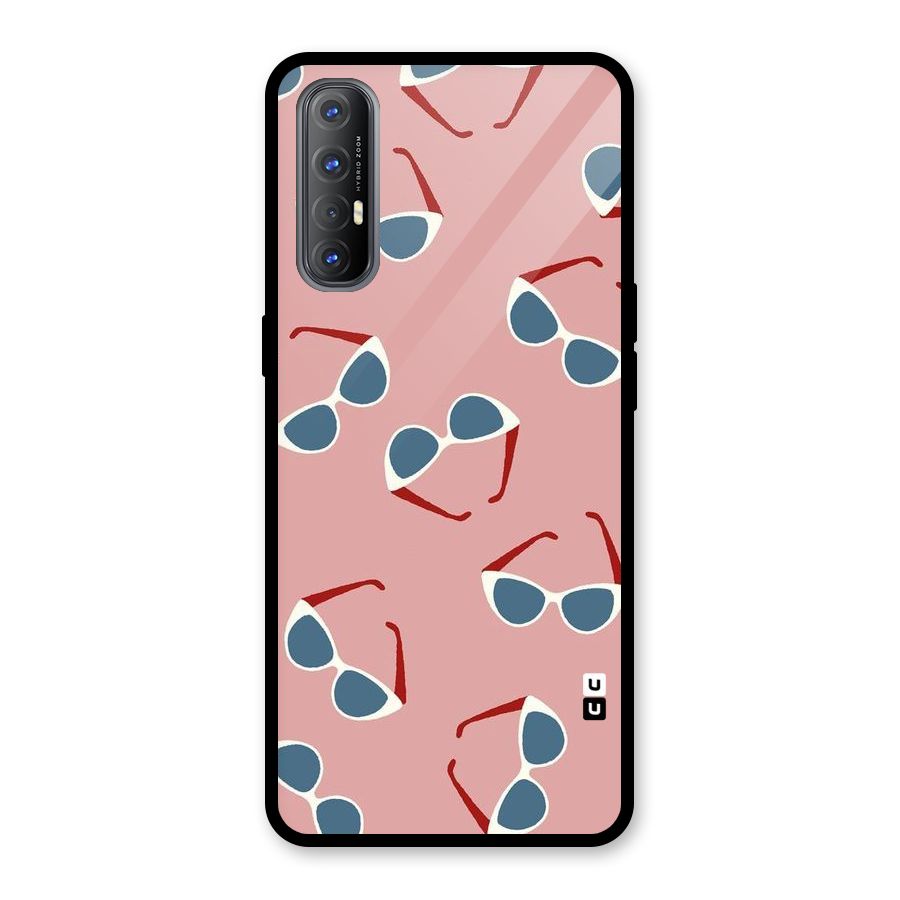 Cool Shades Pattern Glass Back Case for Oppo Reno3 Pro