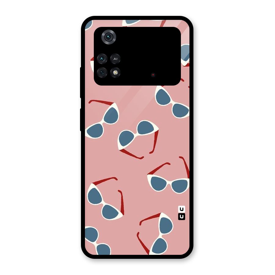Cool Shades Pattern Glass Back Case for Poco M4 Pro 4G