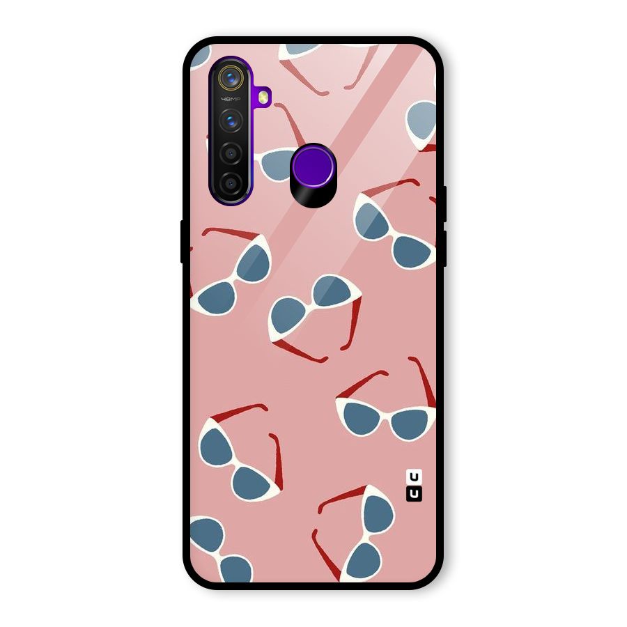 Cool Shades Pattern Glass Back Case for Realme 5 Pro