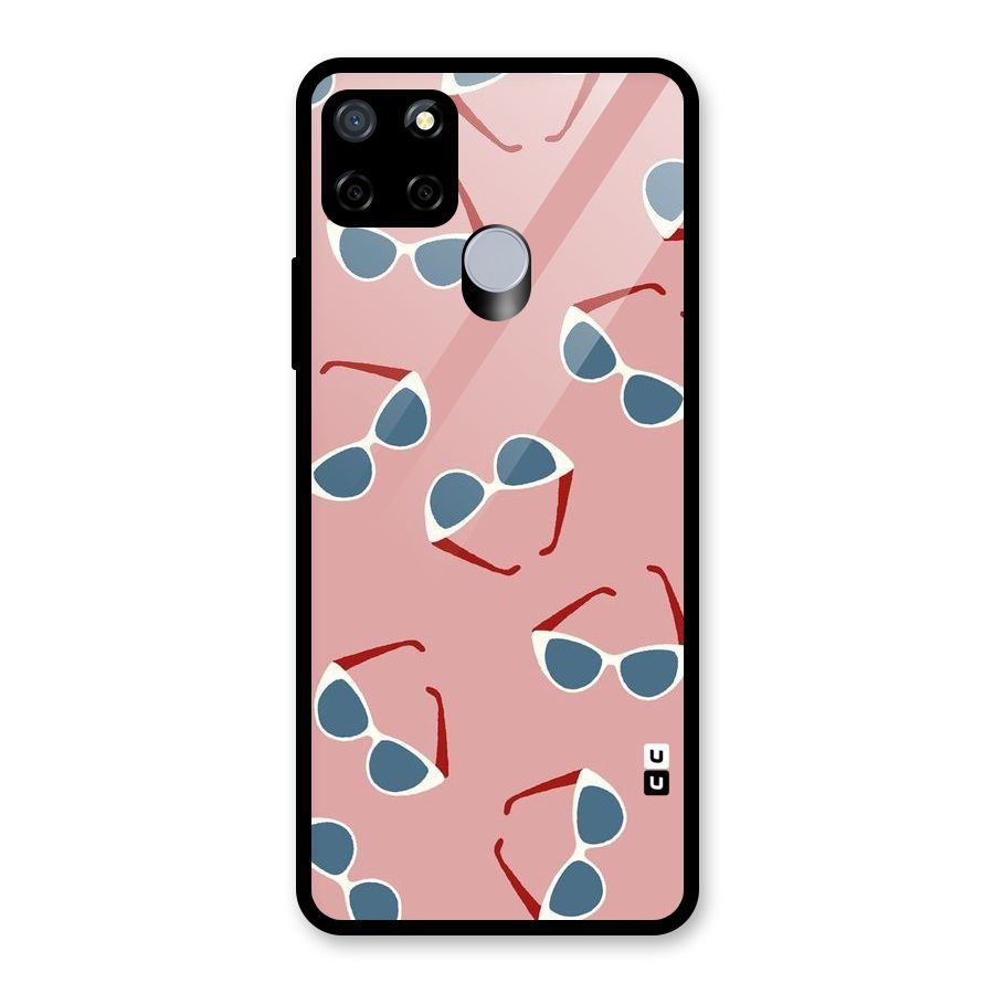Cool Shades Pattern Glass Back Case for Realme C15