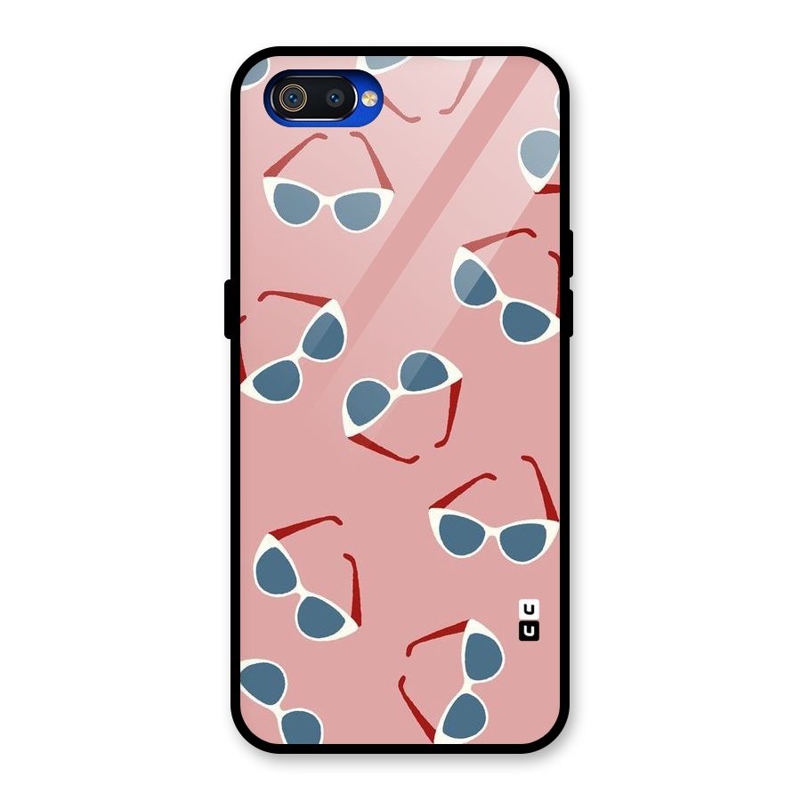 Cool Shades Pattern Glass Back Case for Realme C2