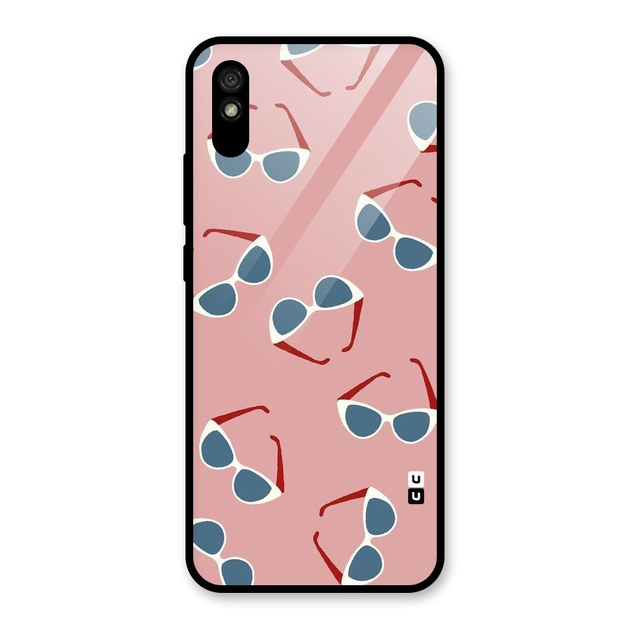 Cool Shades Pattern Glass Back Case for Redmi 9A