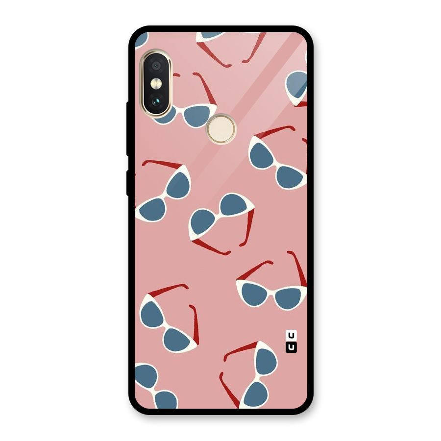 Cool Shades Pattern Glass Back Case for Redmi Note 5 Pro