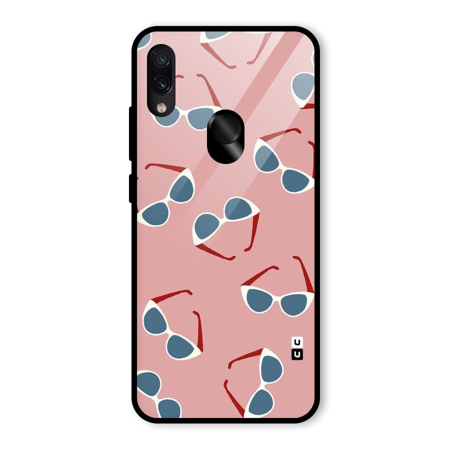 Cool Shades Pattern Glass Back Case for Redmi Note 7S