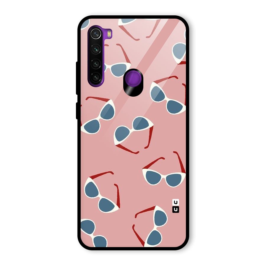 Cool Shades Pattern Glass Back Case for Redmi Note 8
