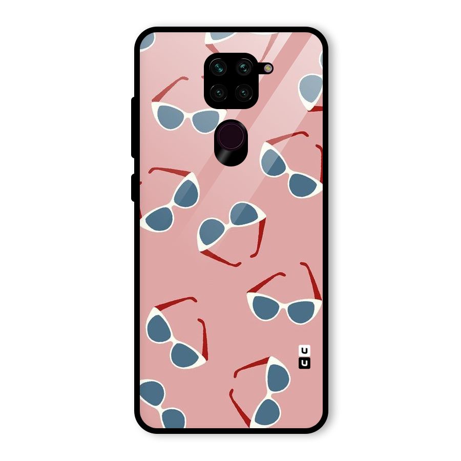 Cool Shades Pattern Glass Back Case for Redmi Note 9