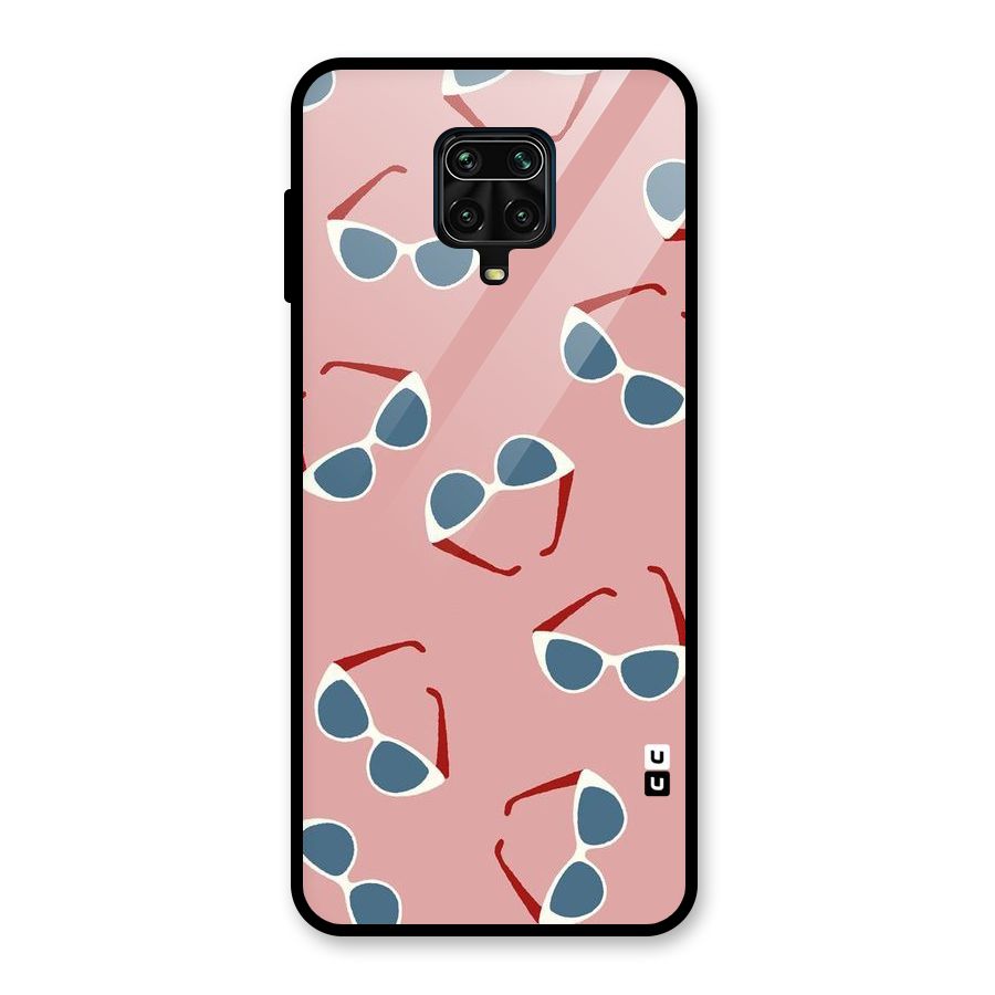 Cool Shades Pattern Glass Back Case for Redmi Note 9 Pro