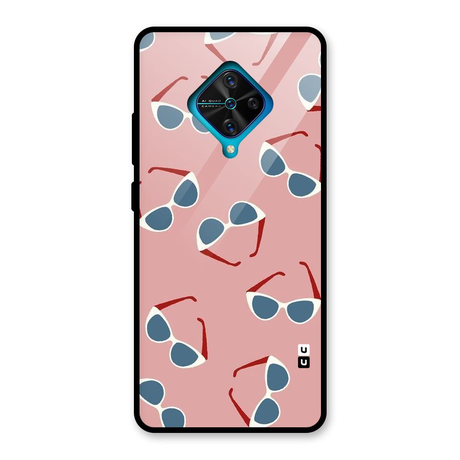 Cool Shades Pattern Glass Back Case for Vivo S1 Pro