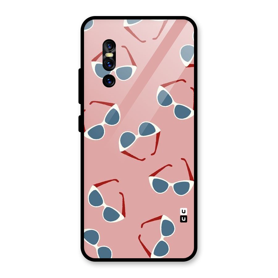 Cool Shades Pattern Glass Back Case for Vivo V15 Pro