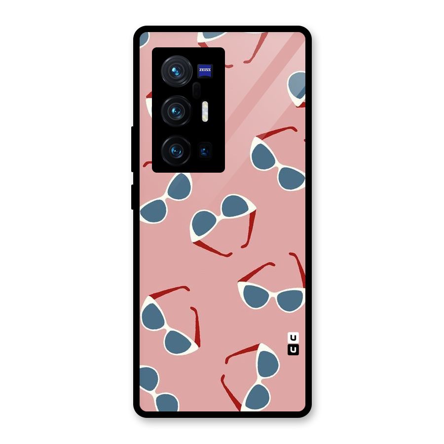 Cool Shades Pattern Glass Back Case for Vivo X70 Pro Plus