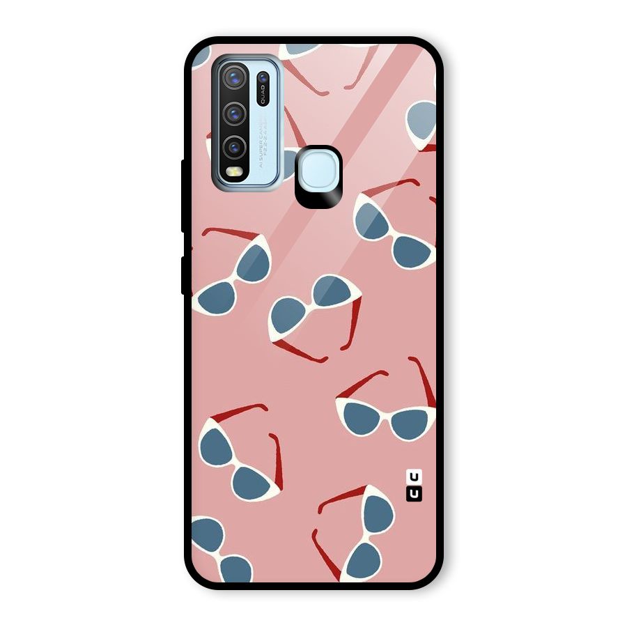 Cool Shades Pattern Glass Back Case for Vivo Y30