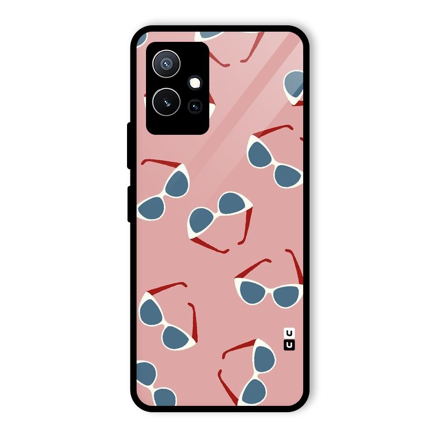Cool Shades Pattern Glass Back Case for Vivo Y75 5G