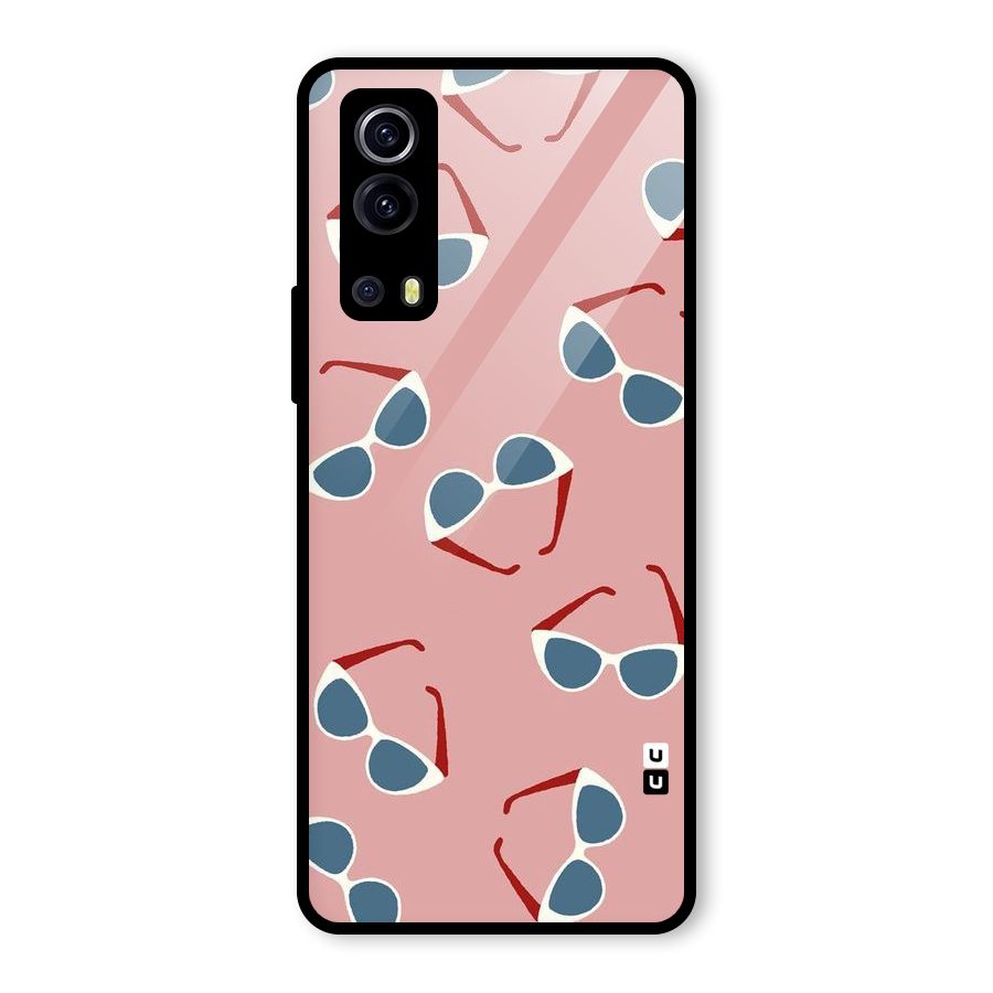 Cool Shades Pattern Glass Back Case for Vivo iQOO Z3