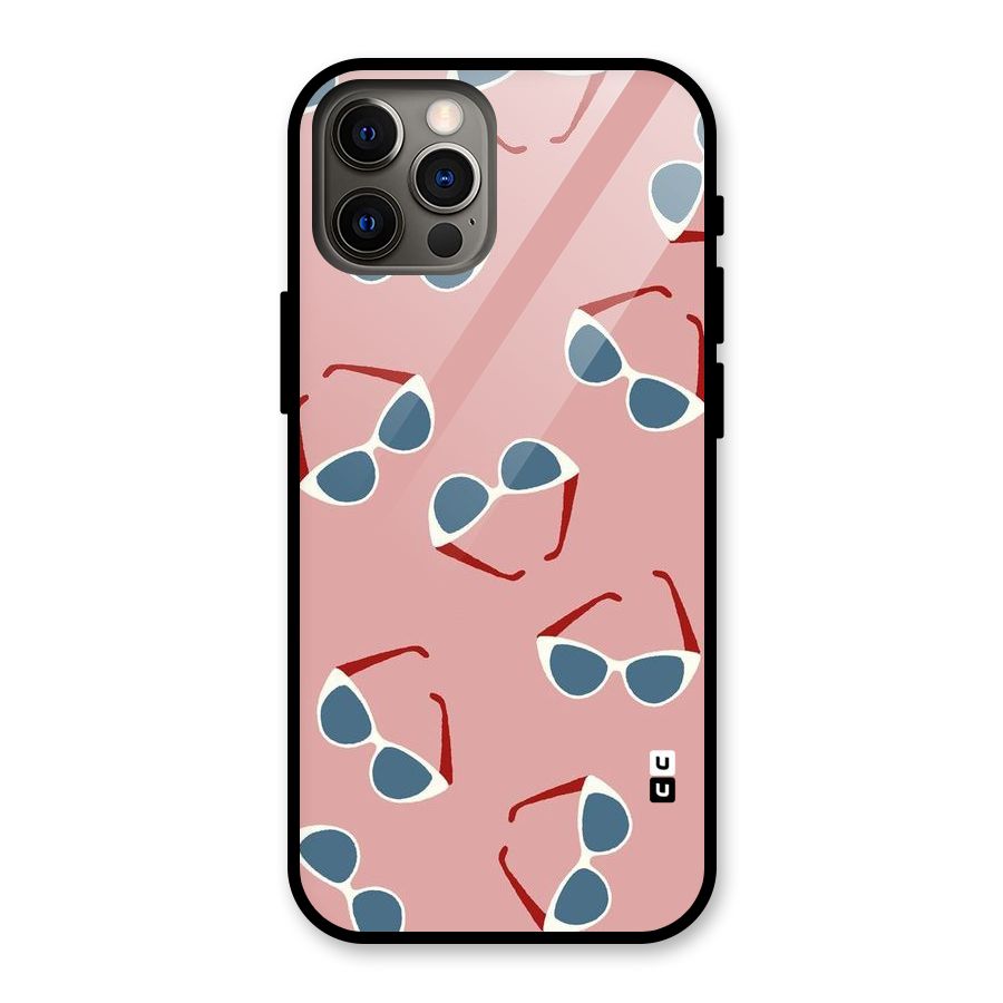 Cool Shades Pattern Glass Back Case for iPhone 12 Pro