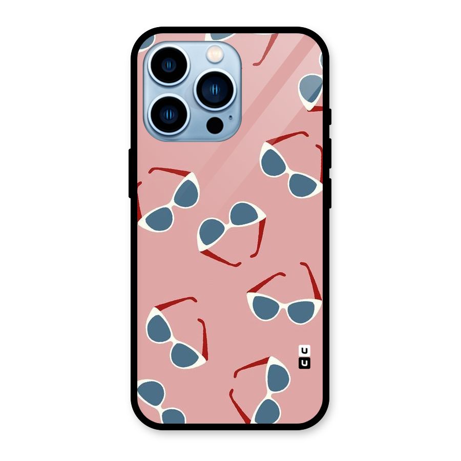 Cool Shades Pattern Glass Back Case for iPhone 13 Pro