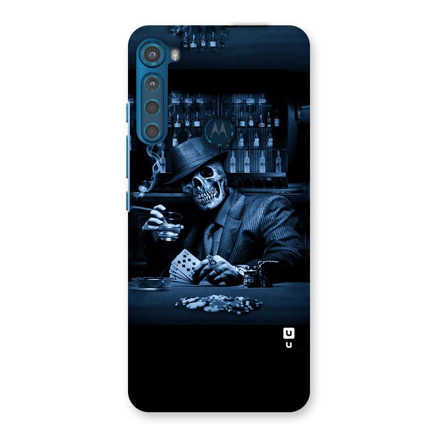 Cool Skull Cards Back Case for Motorola One Fusion Plus