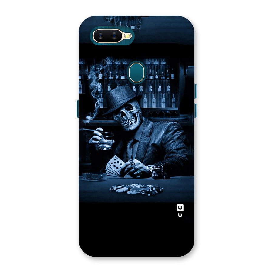 Cool Skull Cards Back Case for Oppo A12