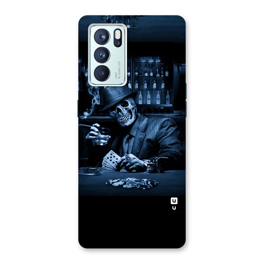 Cool Skull Cards Back Case for Oppo Reno6 Pro 5G