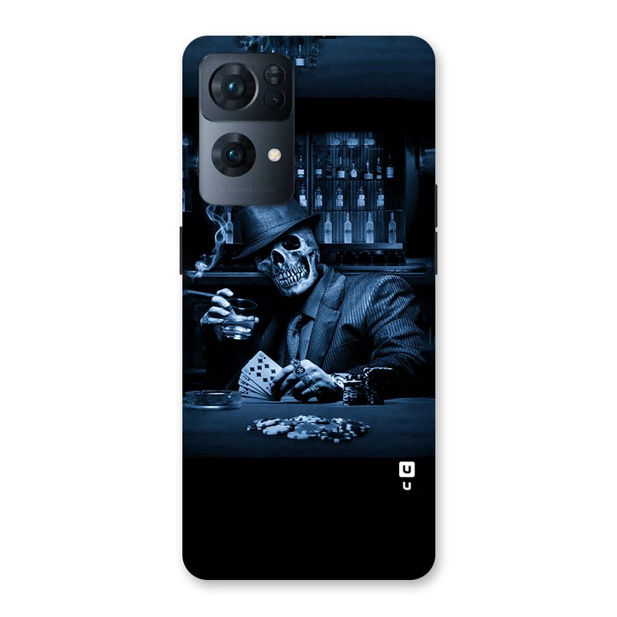 Cool Skull Cards Back Case for Oppo Reno7 Pro 5G