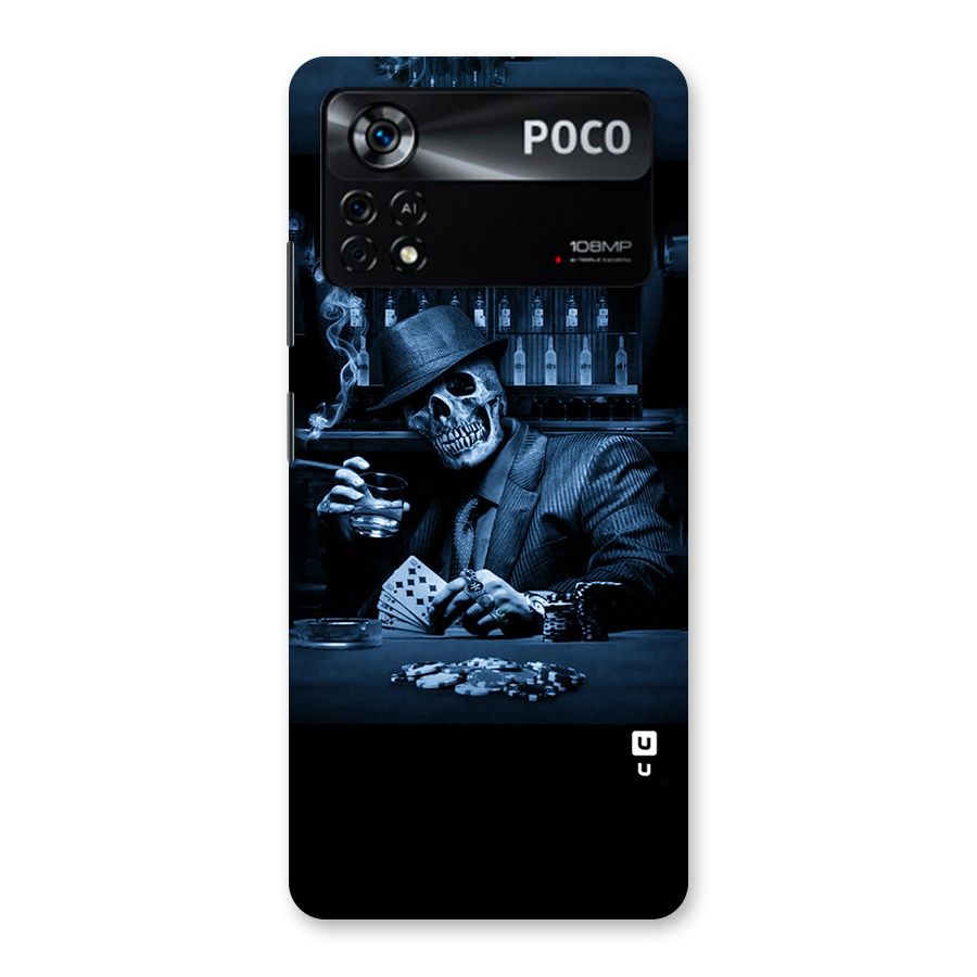 Cool Skull Cards Back Case for Poco X4 Pro 5G