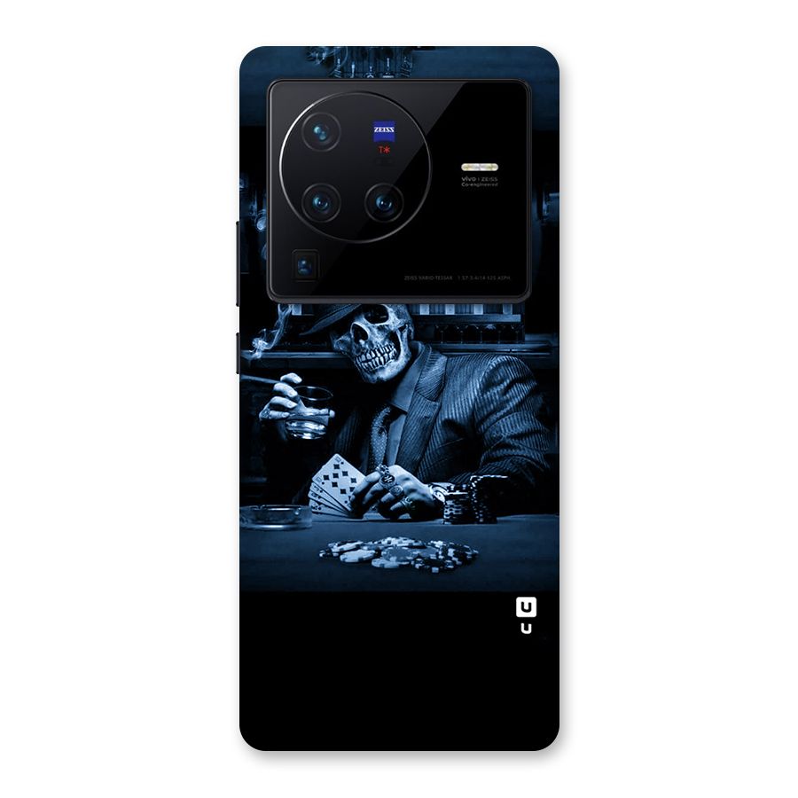 Cool Skull Cards Back Case for Vivo X80 Pro
