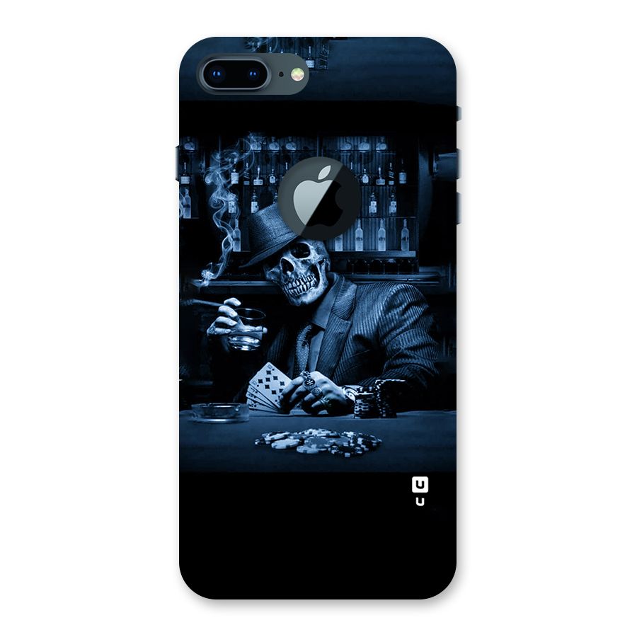 Cool Skull Cards Back Case for iPhone 7 Plus Logo Cut