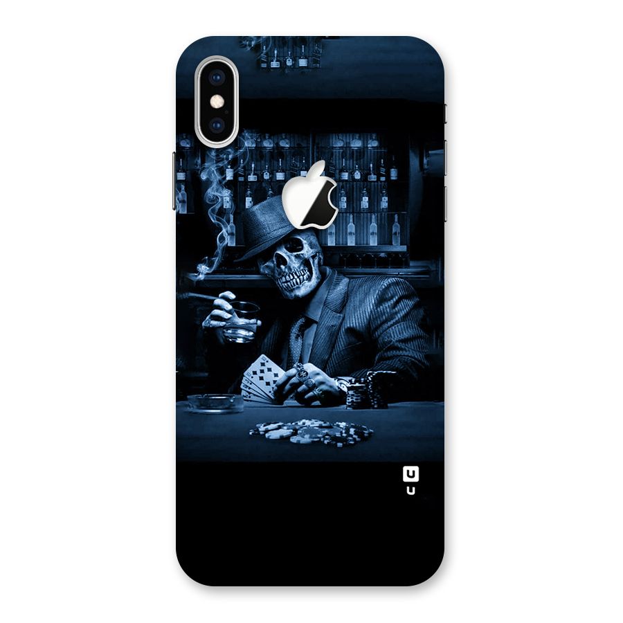 Cool Skull Cards Back Case for iPhone XS Max Apple Cut