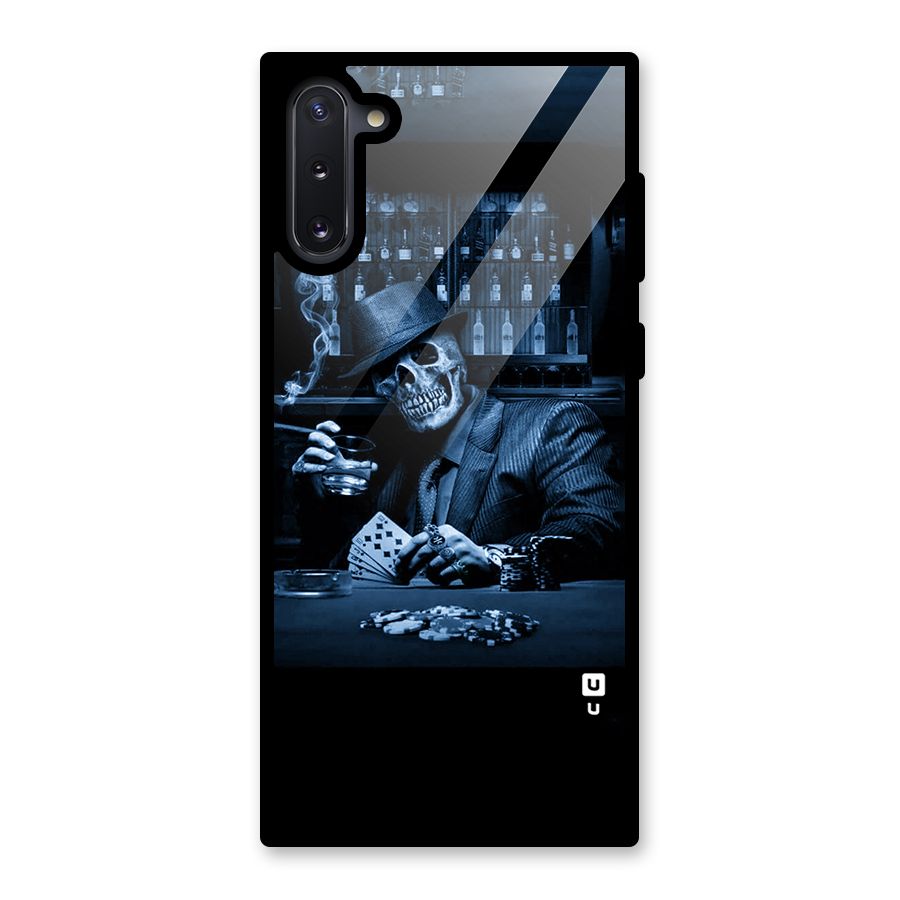 Cool Skull Cards Glass Back Case for Galaxy Note 10